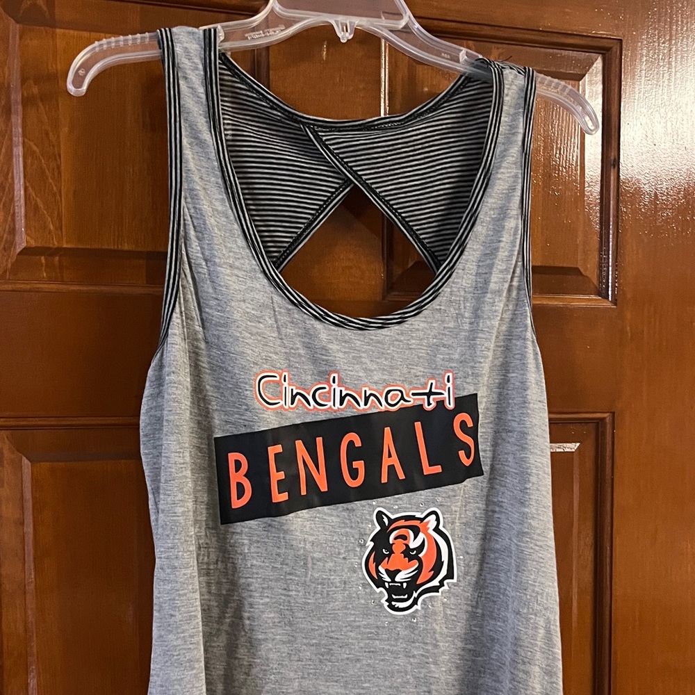 Cincinnati Bengals Women's Gray Tank Top